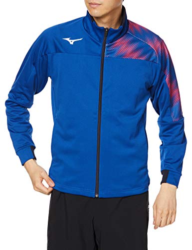 新品未使用　Mizuno ウォームアップウェア 2XL ブラック/ブルー MIZUNO ミズノ ウォームアップジャケット 男女兼用 32MC0110
